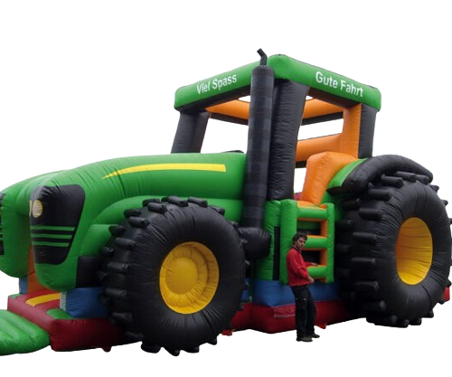 Hüpfburg Traktor